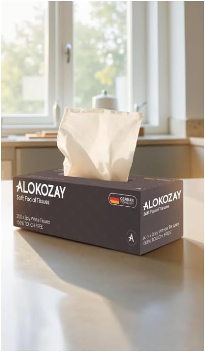 Alokozay 2-Ply Soft Facial Tissues 170 Sheet, 30-Box