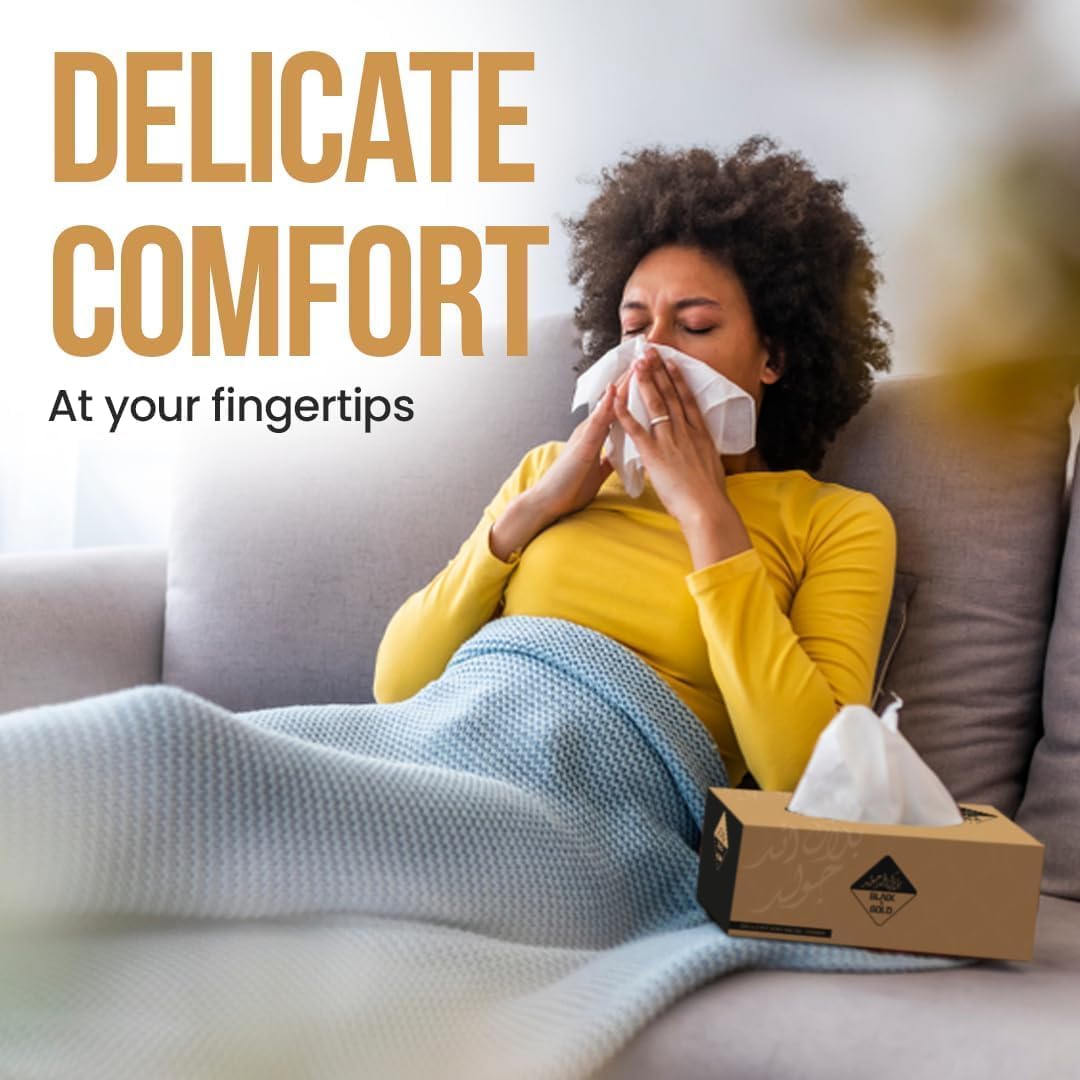 Nice Touch Facial Tissue Boxes, 2 Ply x 30 Pack of 200 Sheets each, Total 6000 Sheets Soft Feel Tissue for All Skin Types