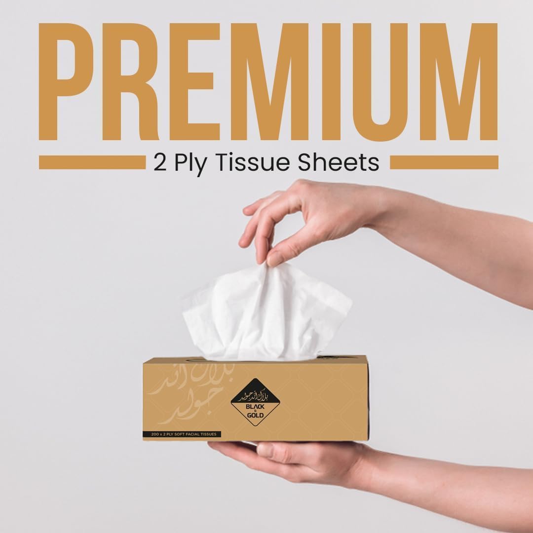 Buy 2 get 1 free  Nice Touch Facial Tissue Boxes, 2 Ply x 30 Pack of 200 Sheets each, Total 6000 Sheets Soft Feel Tissue for All Skin Types