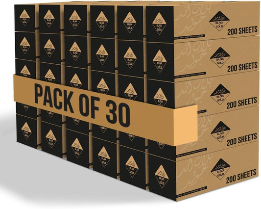 Buy 2 get 1 free  Nice Touch Facial Tissue Boxes, 2 Ply x 30 Pack of 200 Sheets each, Total 6000 Sheets Soft Feel Tissue for All Skin Types