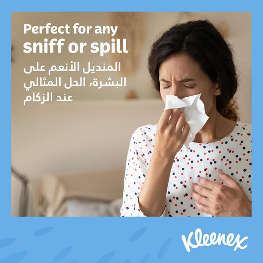Kleenex Daily Care Facial Tissue - Pack Of 30 Boxes, 120 Sheets X 2 Ply