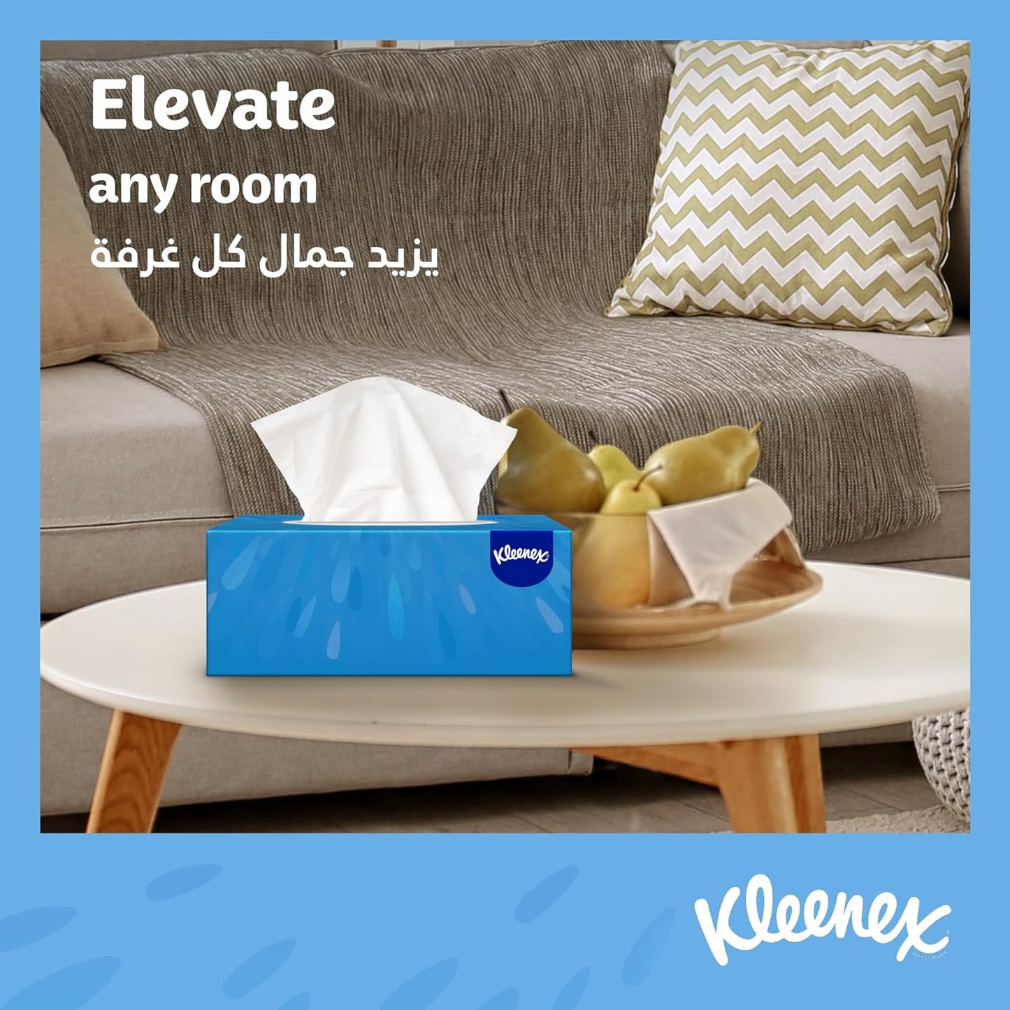 Kleenex Daily Care Facial Tissue - Pack Of 30 Boxes, 120 Sheets X 2 Ply
